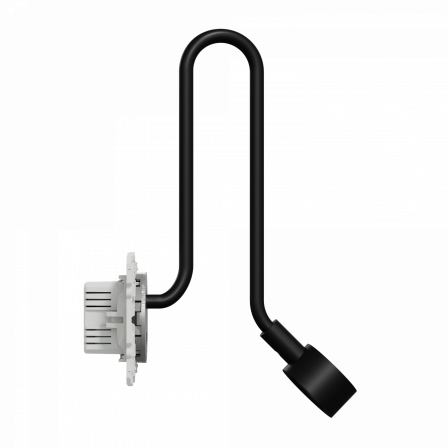 Odace - liseuse - avec prise USB type A - 2,1A - aluminium