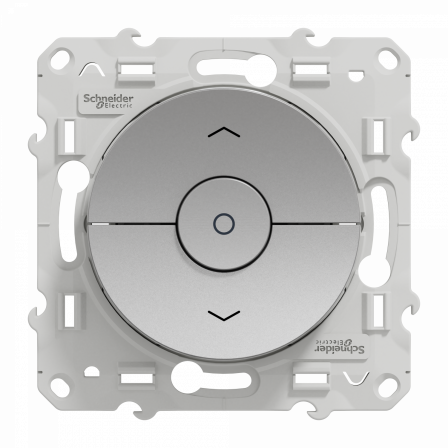 Odace - interrupteur - alu - 3 boutons montée/descente/stop pour volets-roulants