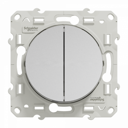 Odace - double va-et-vient - aluminium - connexion rapide