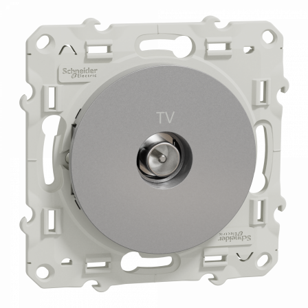 Odace - prise TV - aluminium