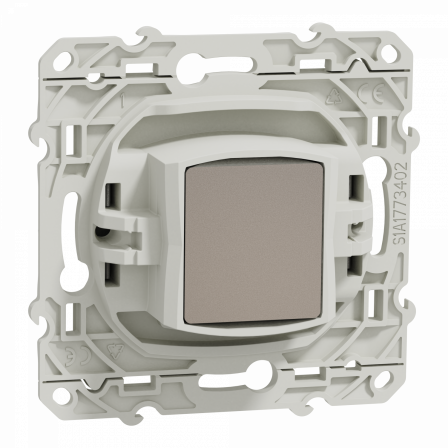 Odace - prise TV - aluminium