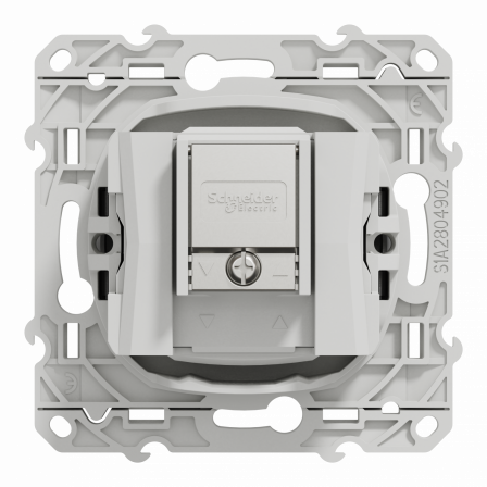 Odace - prise TV/FM/SAT - aluminium - 1 entrée