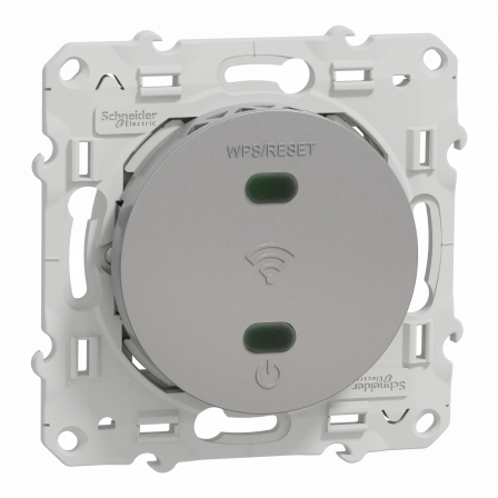 Odace - répéteur wifi - aluminium - 300Mb/s 2.4 GHz - 2 mod - bornier vis