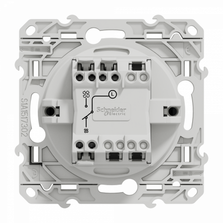 Odace - interrupteur VMC sans position arrêt - anthracite