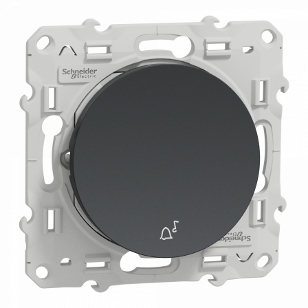 Odace - poussoir à fermeture - anthracite - 10A