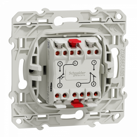 Odace - va-et-vient + poussoir anthracite - 10A