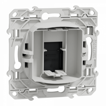 Odace - prise RJ45 - anthracite - sans connecteur (empreinte Infraplus)