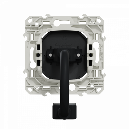 Odace - prise HDMI type A - anthracite - prise femelle / câble femelle arrière