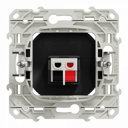 Odace - prise haut parleur - 1 sortie - anthracite