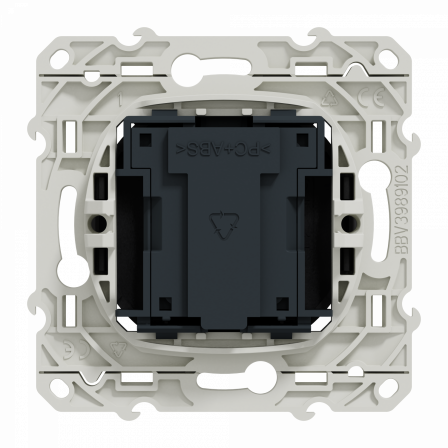 Odace - conjoncteur en T - anthracite - 8 contacts