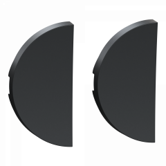 Odace anthracite - enjoliveur double va-et-vient et poussoir