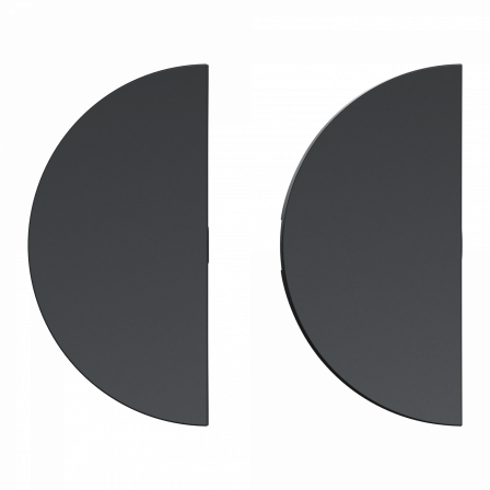 Odace anthracite - enjoliveur double va-et-vient et poussoir