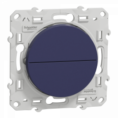 Odace - poussoir - cobalt - 2 boutons montée/descente pour volets-roulants