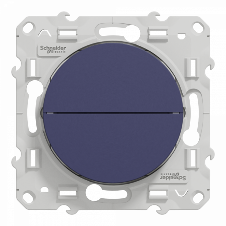 Odace - poussoir - cobalt - 2 boutons montée/descente pour volets-roulants