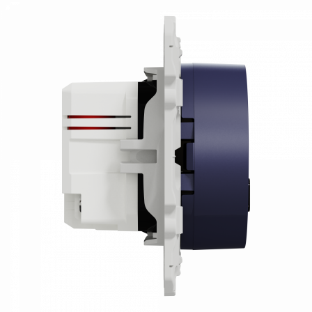 Odace - prise USB double - charge rapide - type A+C - cobalt - 18W - 3,4A