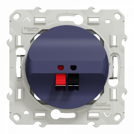 Odace - prise haut parleur - 1 sortie - cobalt