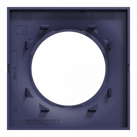 Odace Styl - plaque 1 poste bleu cobalt