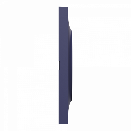 Odace Styl - plaque 2 postes horizontaux ou verticaux entraxe 71mm bleu cobalt