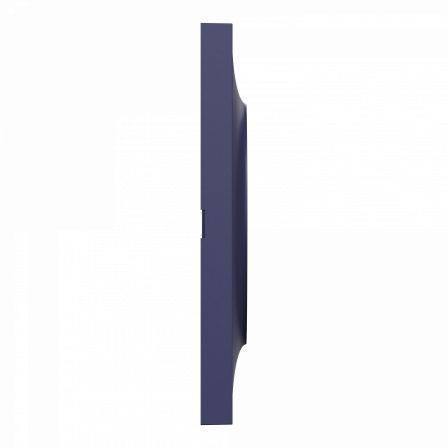 Odace Styl - plaque 4 postes horizontaux ou verticaux entraxe 71mm bleu cobalt