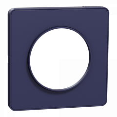 Odace Touch - plaque 1 poste bleu cobalt