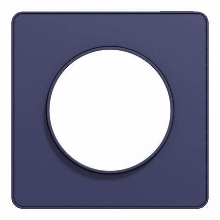 Odace Touch - plaque 1 poste bleu cobalt