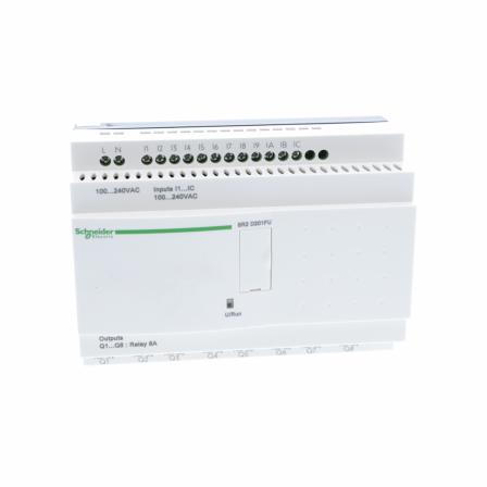 Zelio Logic - relais intelligent compact - 20 E/S 100..240Vca - ss horl-ss affi.