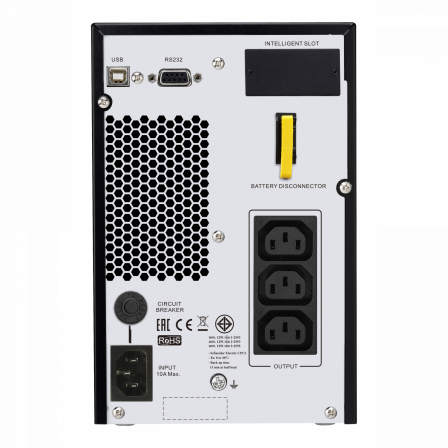 Easy UPS SRVS - onduleur tour on-line 1 ph - 230V - 1kVA - prises standard CEI
