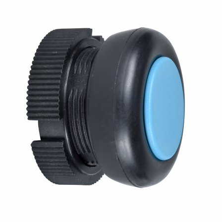 Harmony XAC - tête bouton poussoir - capuchonné - bleu