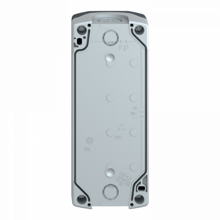 Harmony XAL - boite 4 trous Ø22 - couv gris foncé - fond gris clair - UL/CSA