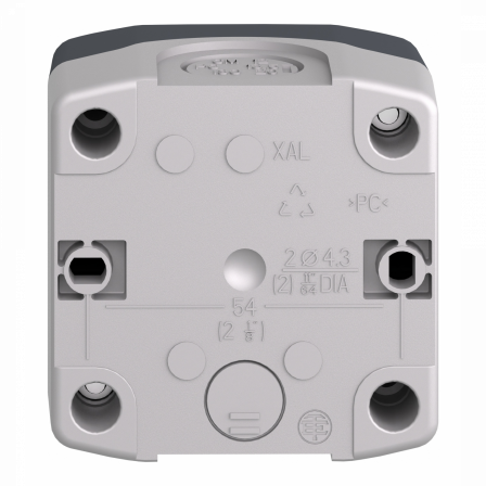 Harmony boite - 1 bouton poussoir vert affleurant Ø22 - 1F - Start