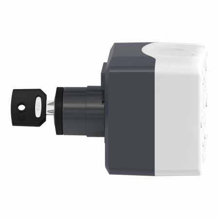 Harmony boite - 1 bouton tournant Ø22 à clé - 1F