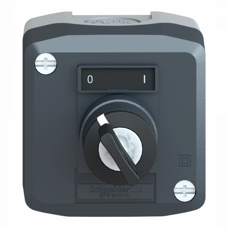 Harmony boite - 1 bouton tournant Ø22 à clé - 1F+1O