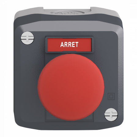 Harmony boite - 1 coup de poing rouge Ø40 - 1O - Arret