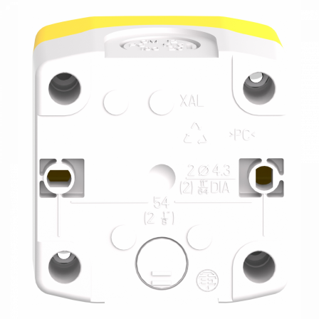 Harmony XAL - boite ARU avec étiquette lumin - blanc rouge - 1O+1F - 24V