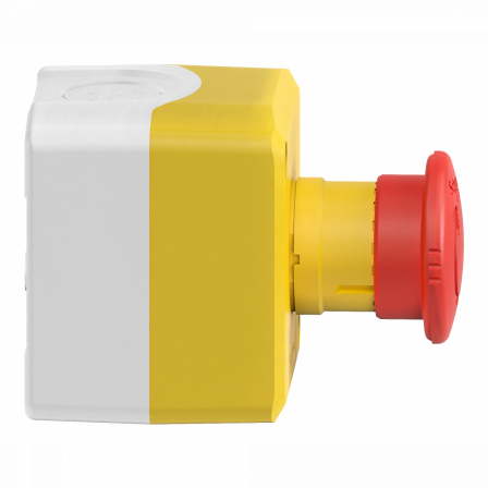 Harmony XAL - boite jaune arrêt urgence rouge - pousser tourner - 2O - Ø40