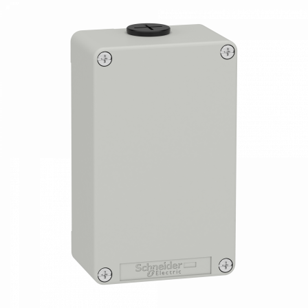 Boite métal vide grise - M20 x2 - non percée - 80x130x51,5 mm - UL cULus