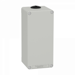 Boite métal vide grise - M25 x2 - non percée - 80x175x77 mm