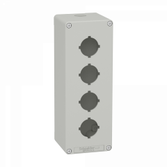 Boite métal vide grise - M25 x1 - 4 trous 30 mm - 80x220x77 mm