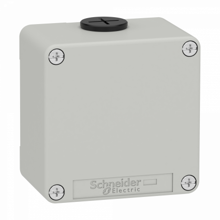 Boite métal vide grise - M20 x2 - non percée - 80x80x51,5 mm - UL cULus