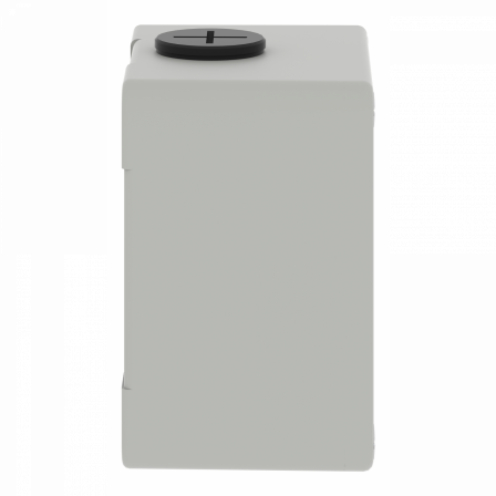 Boite métal vide grise - M20 x2 - 2 trous 22 mm - 80x80x51,5 mm - UL cULus