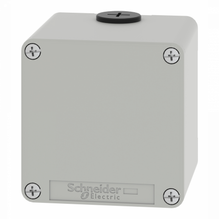 Boite métal vide grise - M20 x2 - non percée - 80x80x77 mm - UL cULus