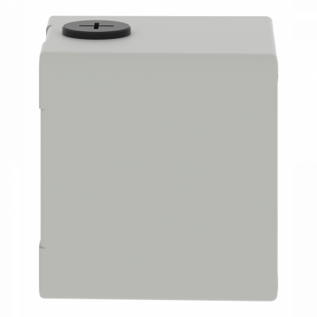 Boite métal vide grise - M20 x2 - 1 trou 22 mm - 80x80x77 mm - UL cULus