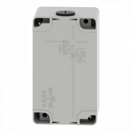 Boite métal vide grise - M20 x2 - non percée - 80x130x77 mm - UL cULus