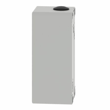 Boite métal vide grise - M25 x2 - 6 trous 22 mm - 80x175x77 mm