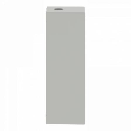 Boite métal vide grise - M25 x1 - non percée - 80x220x77 mm