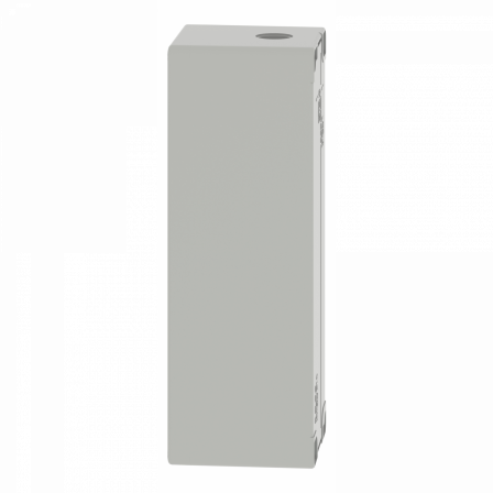 Boite métal vide grise - M25 x1 - 8 trous 22 mm - 80x220x77 mm