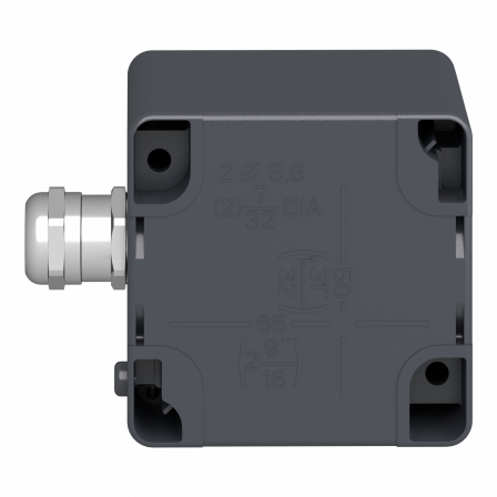 Harmony - boîte à bouton d'arrêt d'urgence - tourner déverrouiller - métal