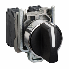 Harmony - Bouton tournant noir diam 22 a manette