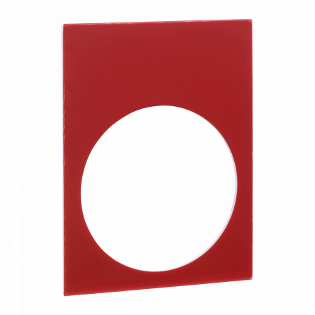 Harmony - étiquette - 30x40mm - 1 face noire, 1 face rouge - sans marquage