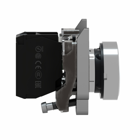 Harmony XB4 - bouton poussoir à impulsion - Ø22 - blanc - 1F - vis étrier